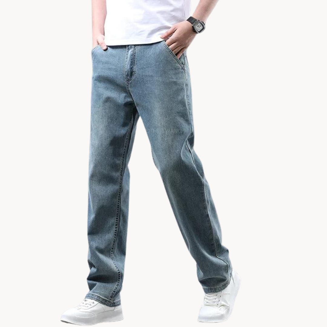 Naum Relaxed Straight Leg Jeans - Main Image