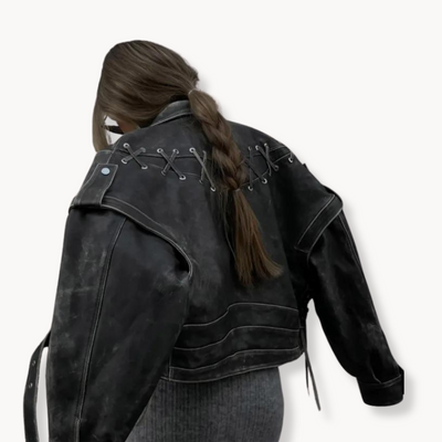 Chaqueta de cuero Francesca