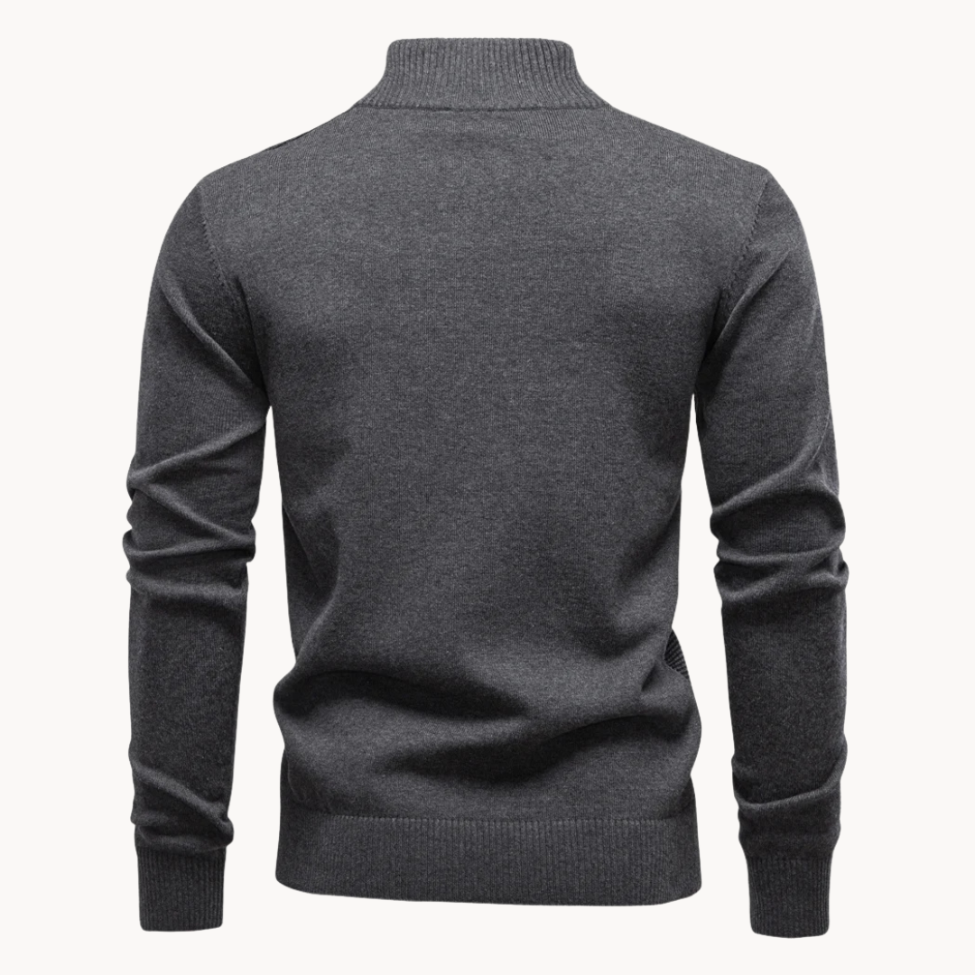 Lakeside Textured Quarter Zip Sweater