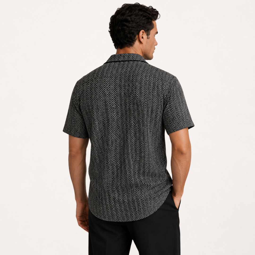 Wexford Herringbone Camp Shirt
