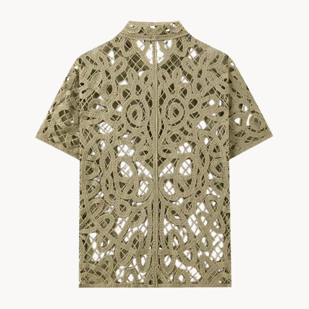 Aldric Sage Crochet Shirt