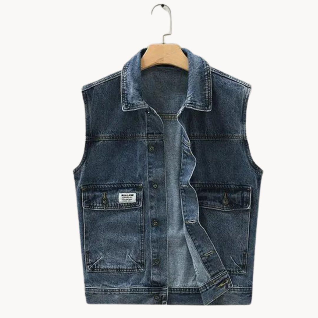 Chestnut Denim Vest