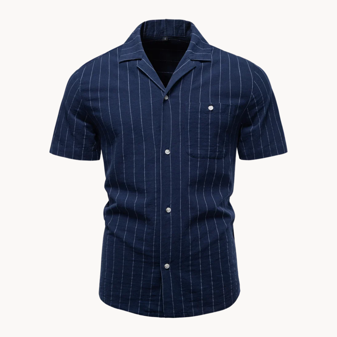 Arezzo Stripe Cotton Button-Down Shirt