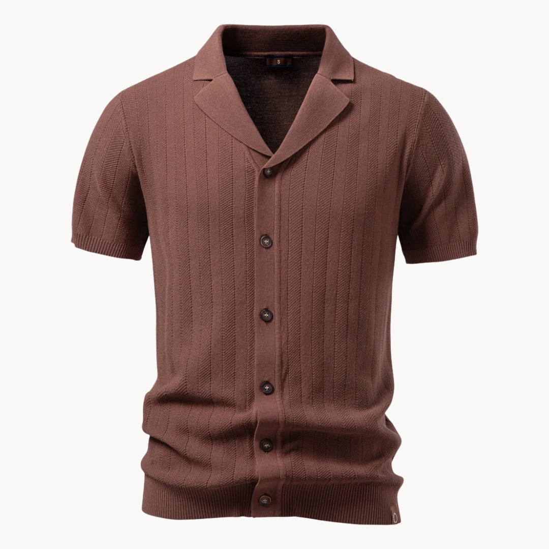 Cavero Knit Button Polo