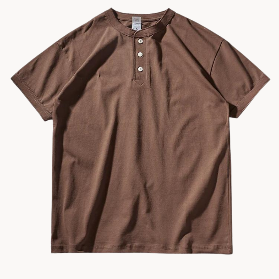 Canyon Henley Cotton Tee