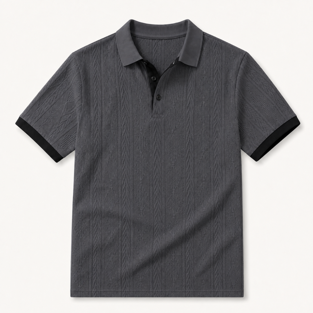 Kellan Cable Knit Polo