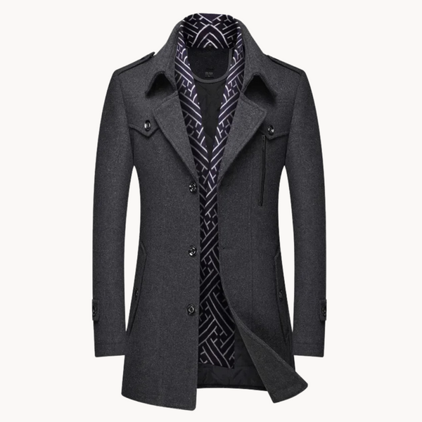 h*6様 At Last&Co WOOL OVER COAT Knox Wool Overcoat