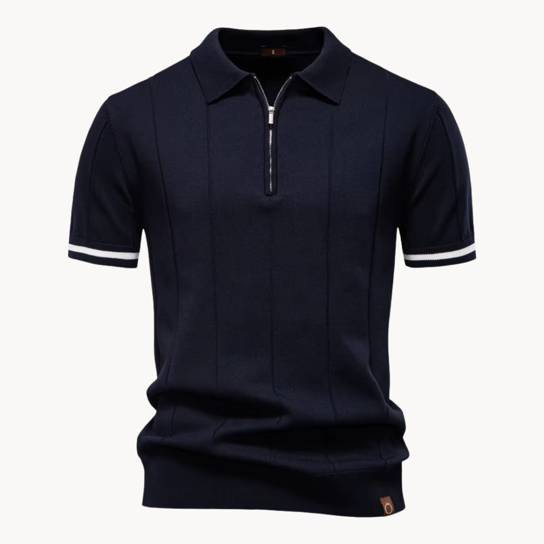 Callahan Knit Zip Polo