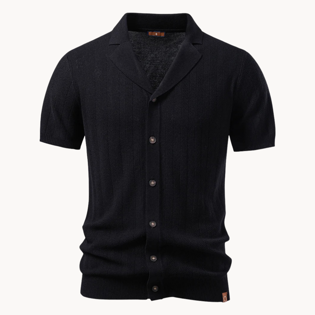 Cavero Knit Button Polo