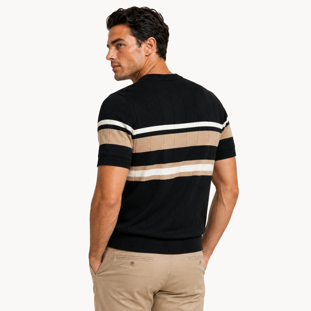 Sterling Color-Block Ribbed Tee