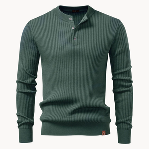 Stanton Rib-Knit Henley