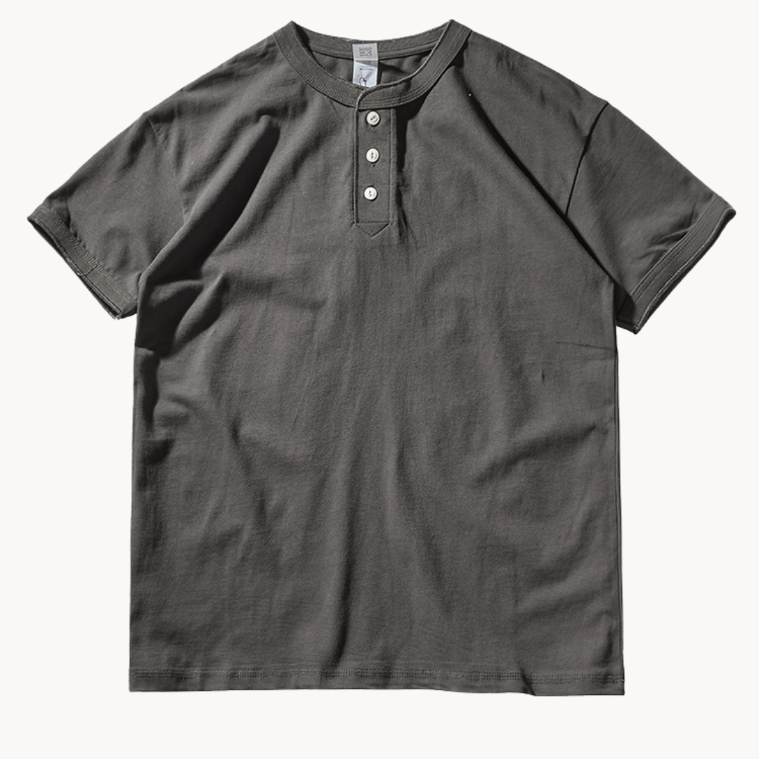 Canyon Henley Cotton Tee