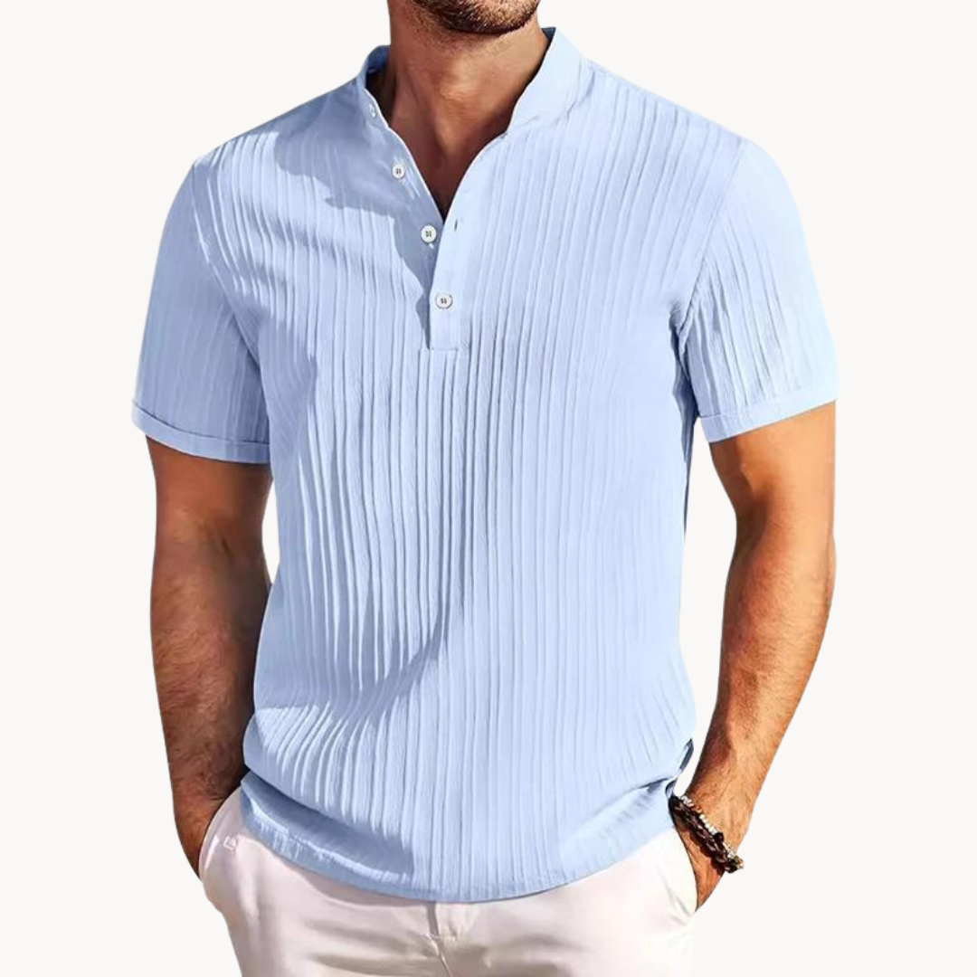 Amalfi Cotton Henley Shirt