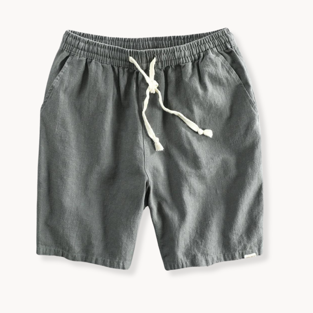 Maritime Cotton Linen Shorts