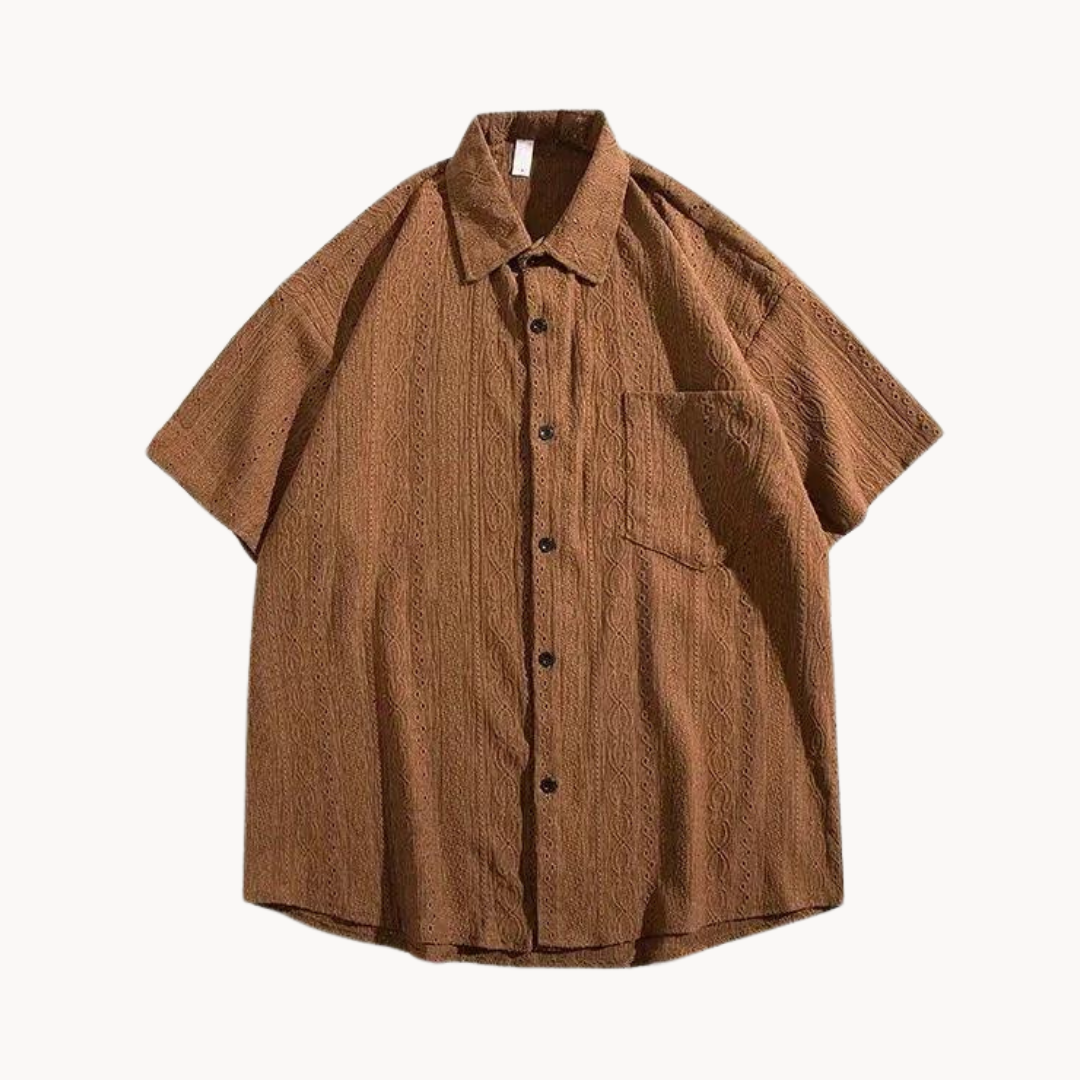 Driftwood Oversize Button Polo