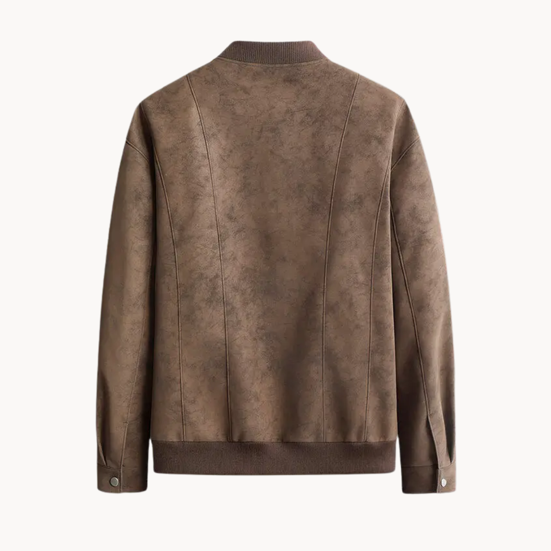 Harbor Suede Bomber Jacket