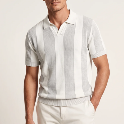 Polo en maille rayée Halsey