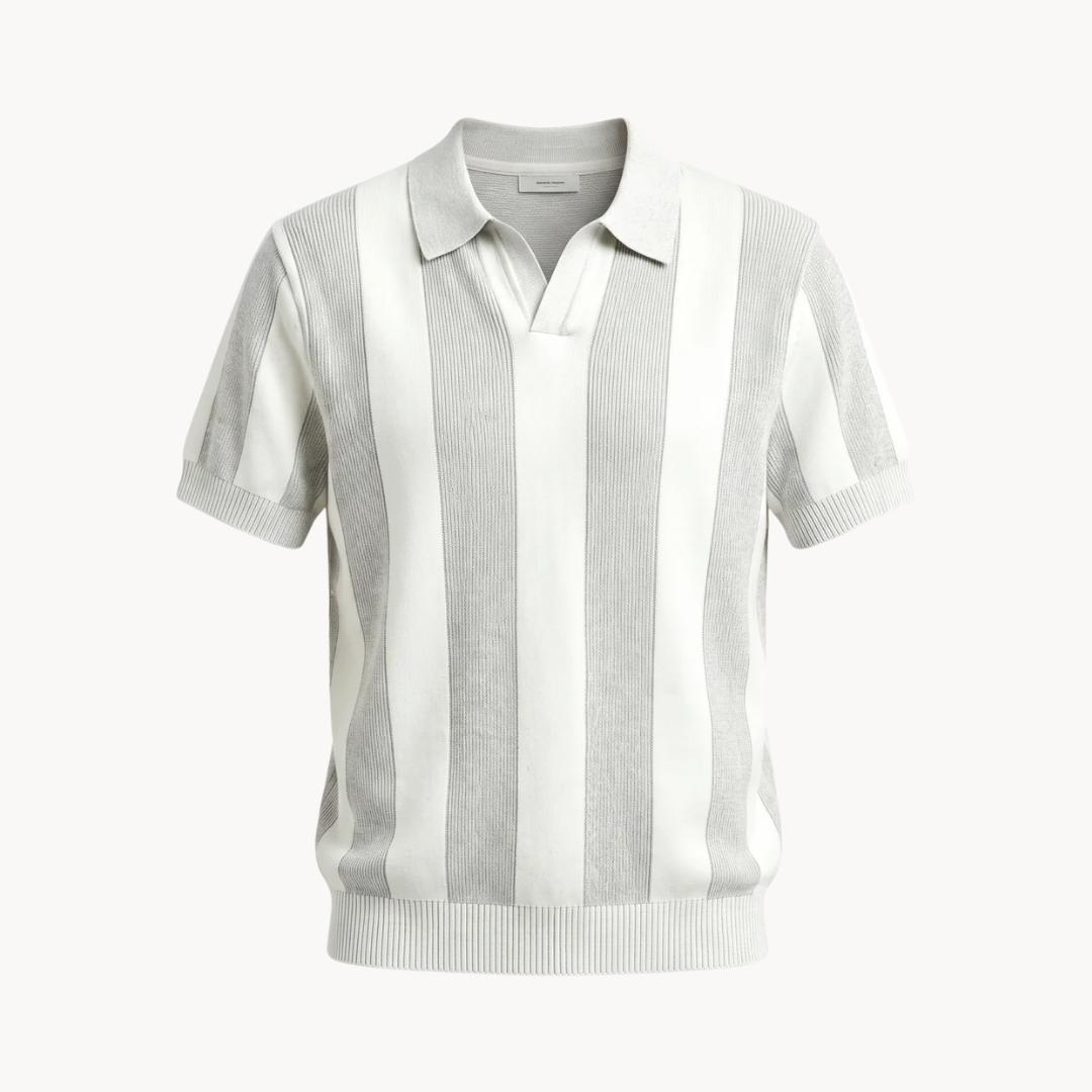 Halsey Striped Knit Polo