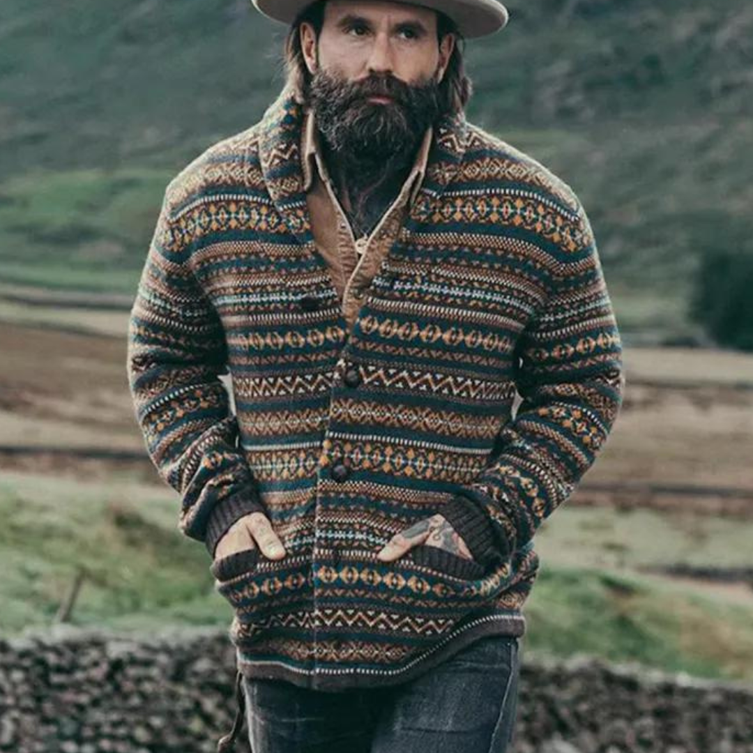 Open shawl 2025 cardigan mens