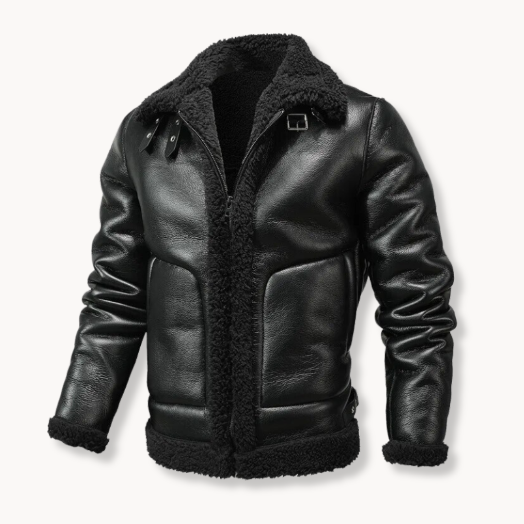 Classic Shearling Leather Jacket