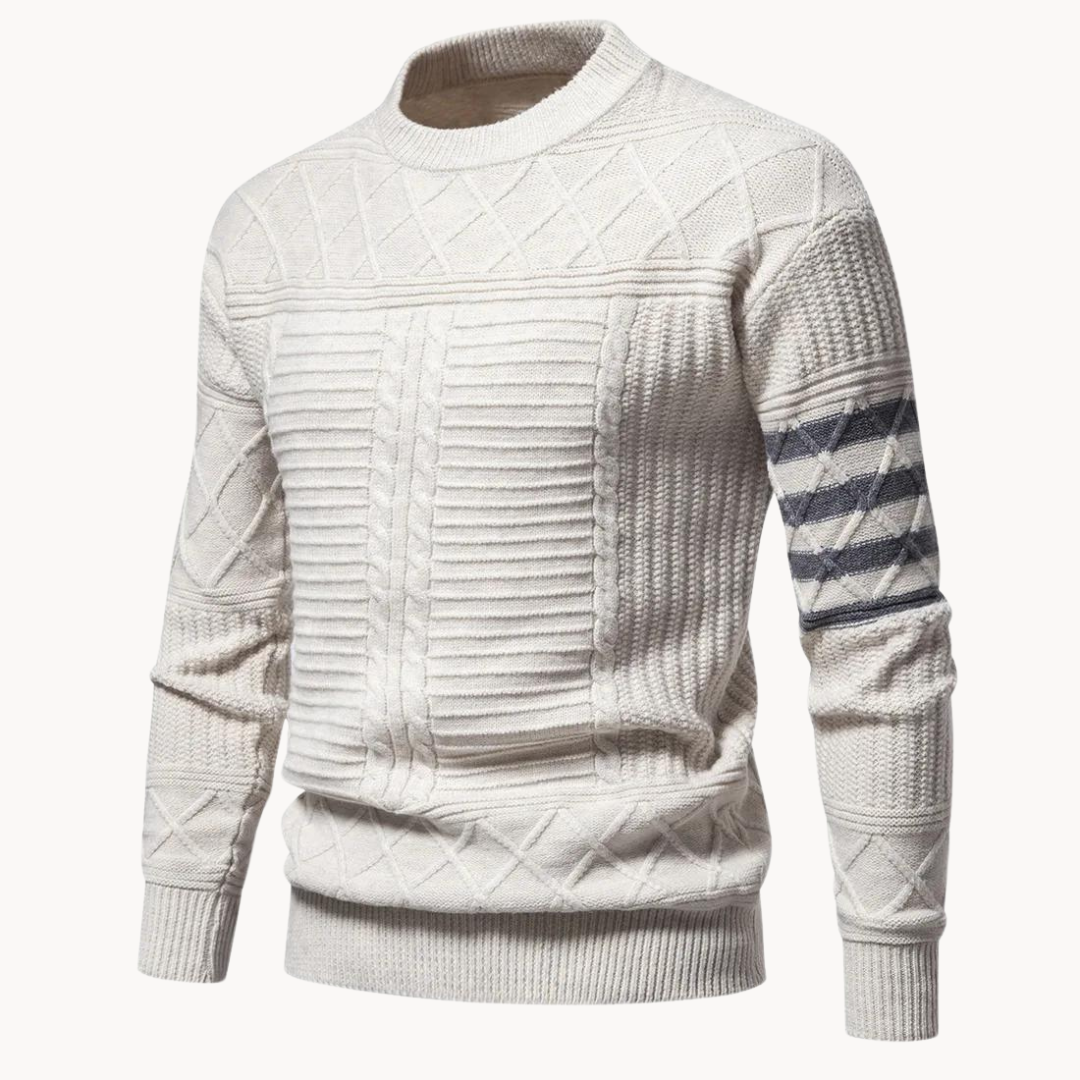 Lev Cable Crewneck Sweater