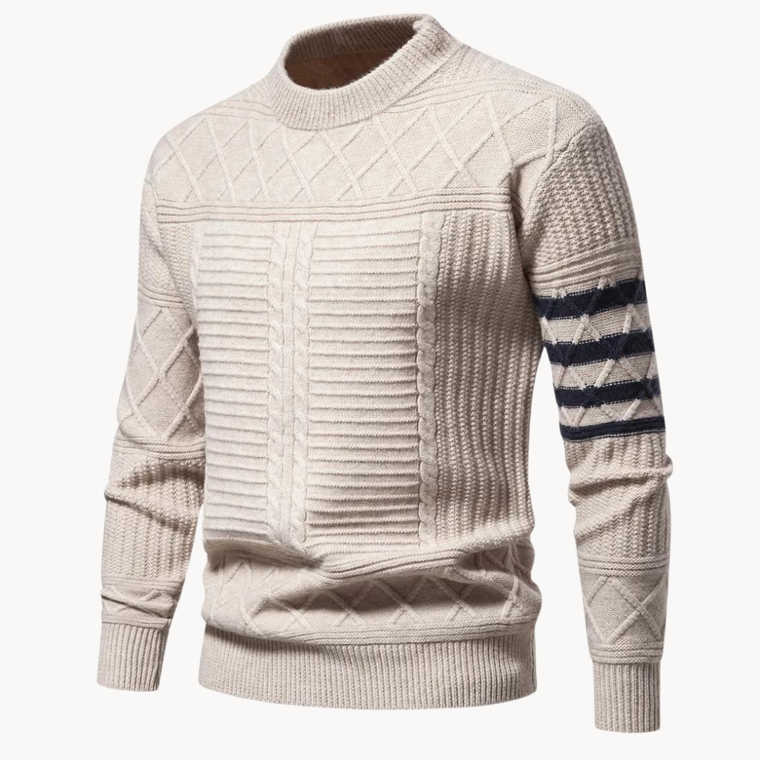 Lev Cable Crewneck Sweater
