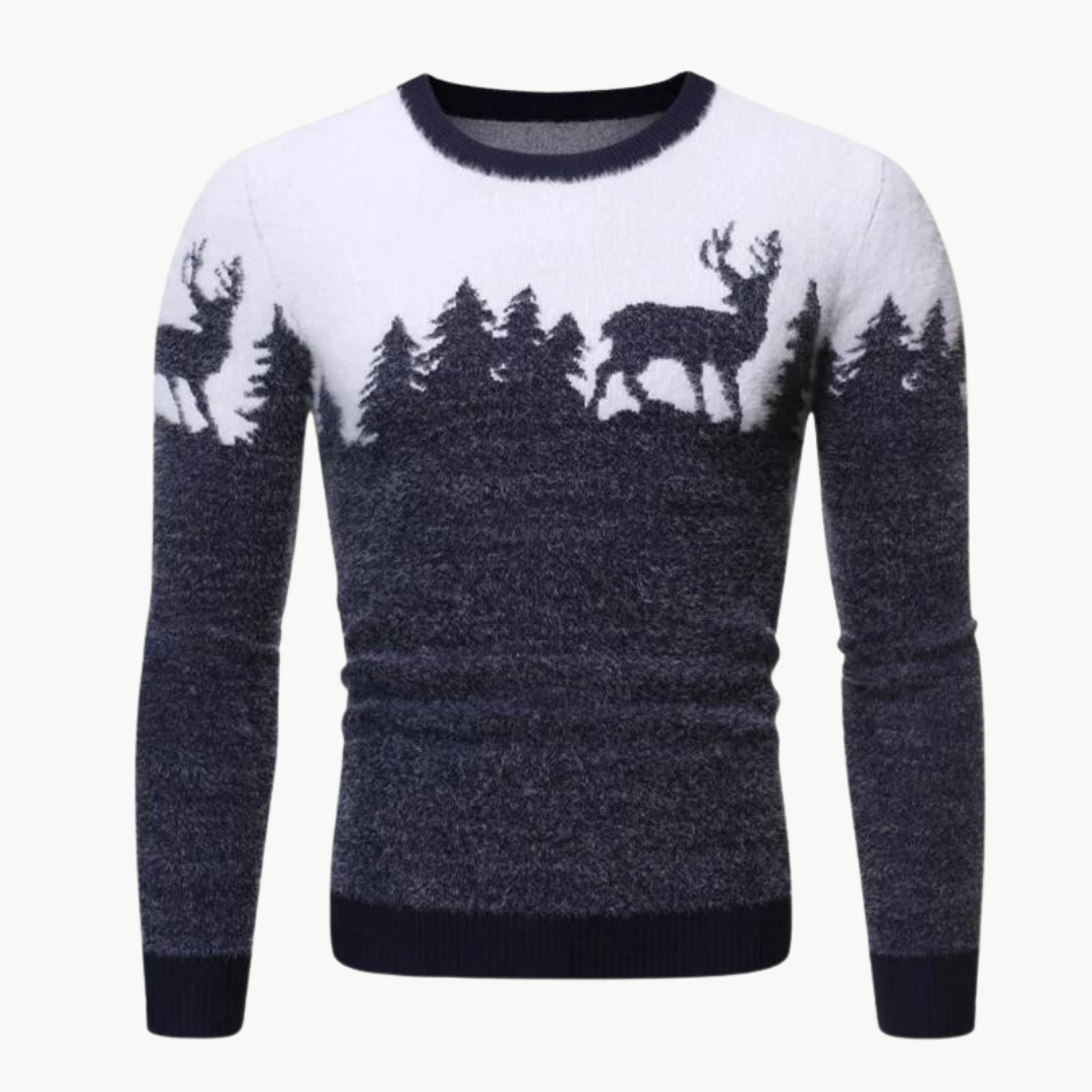 Elk Knitted Sweater