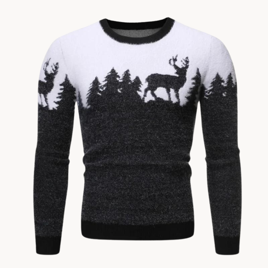 Elk Knitted Sweater