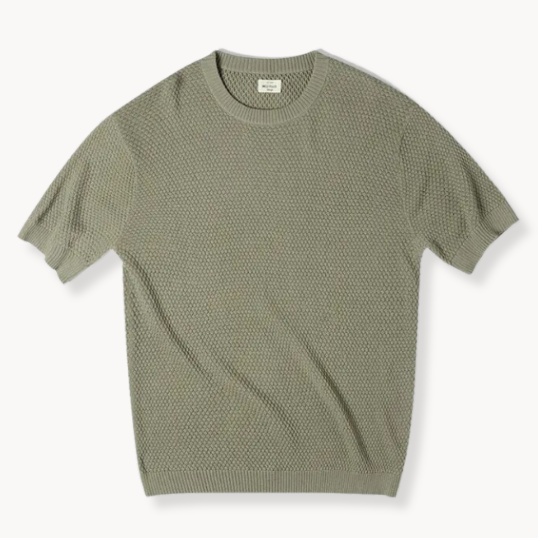 Vintage Green Knit T-Shirt