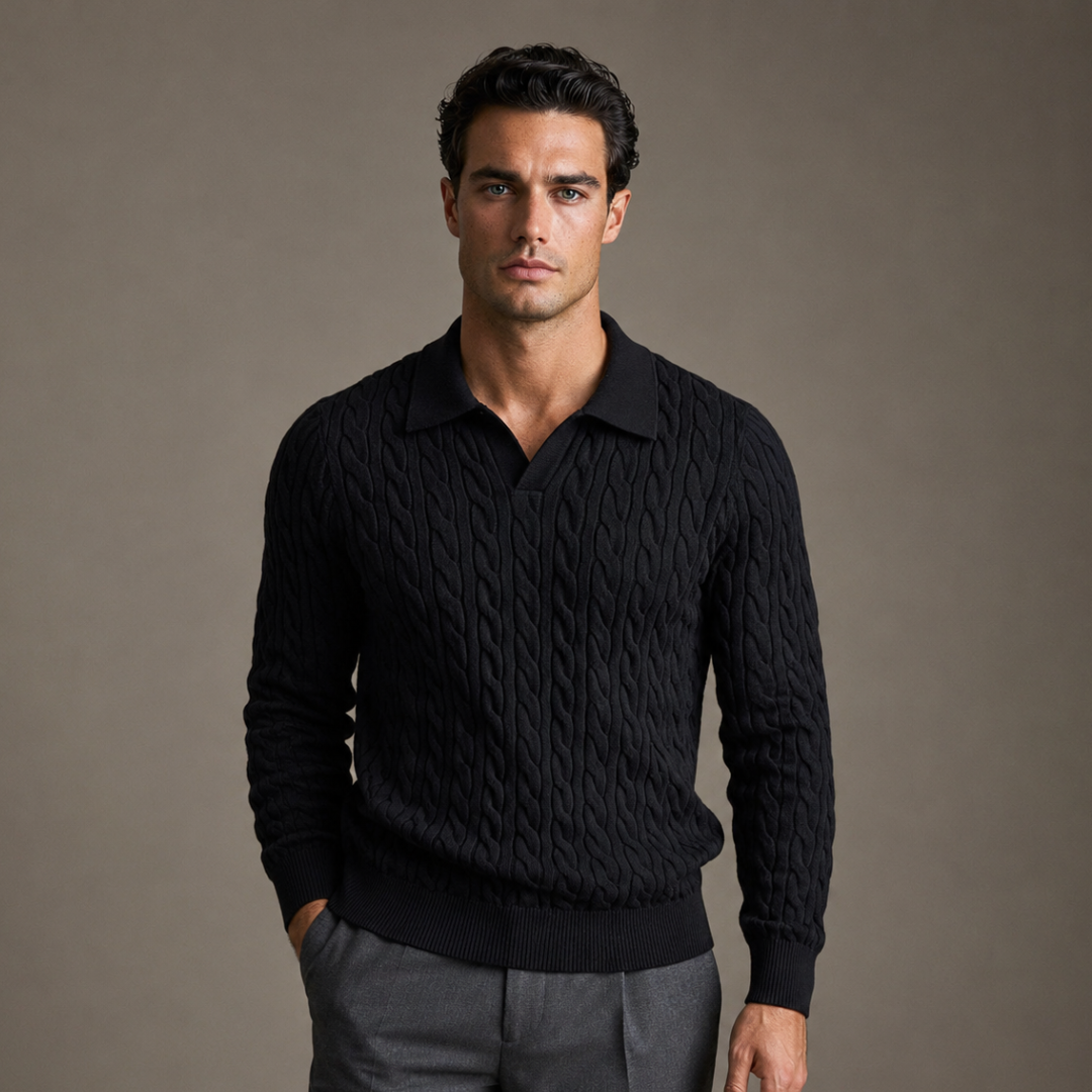 Polo en maille torsadée Sinclair